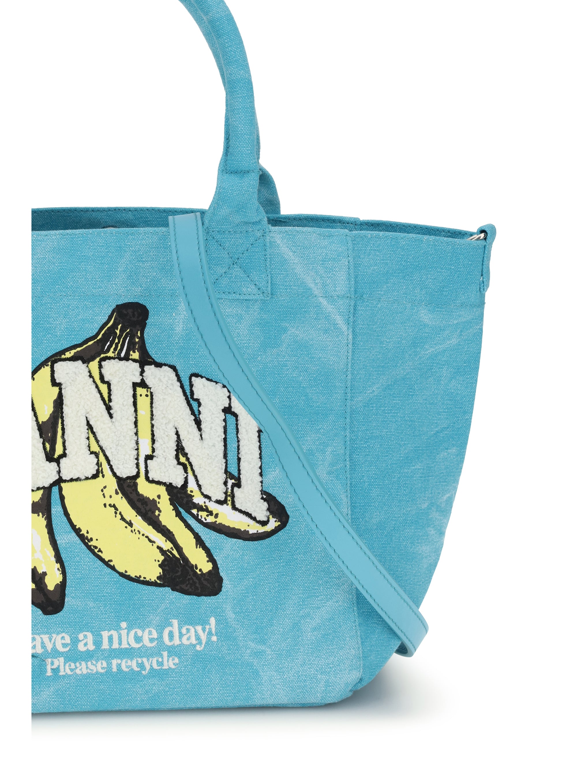 banana print tote bag