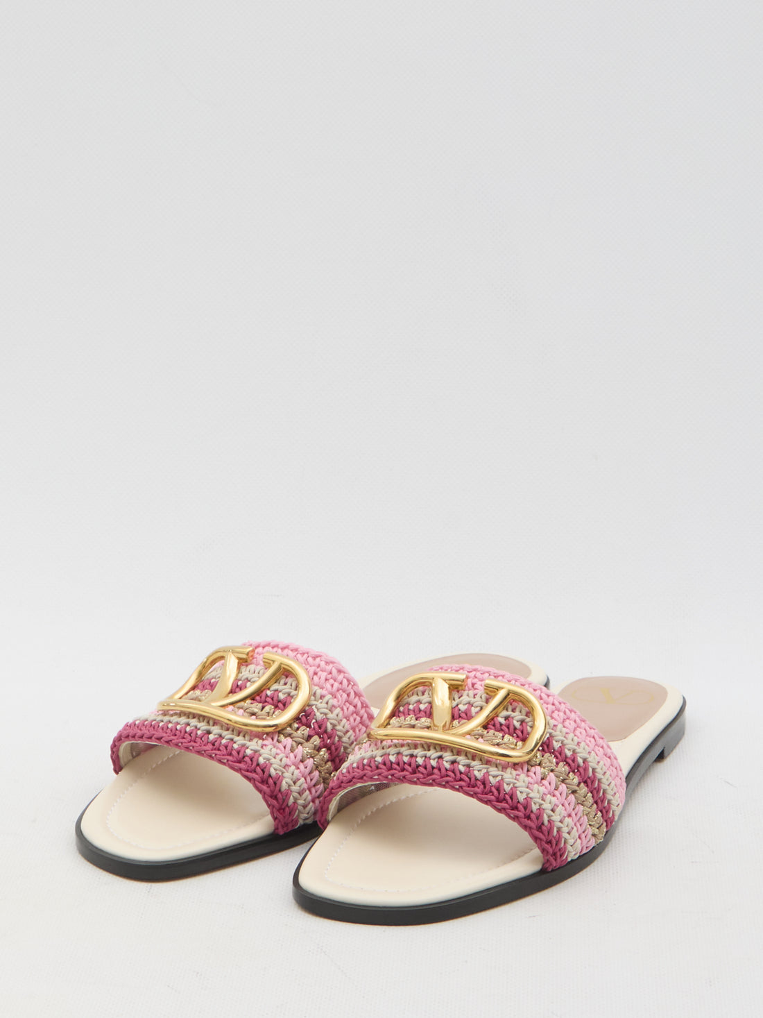 VALENTINO GARAVANI 37 vlogo signature slide sandals