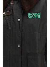 BARBOUR 6 tartan waxed duffle coat by barbour x ganni