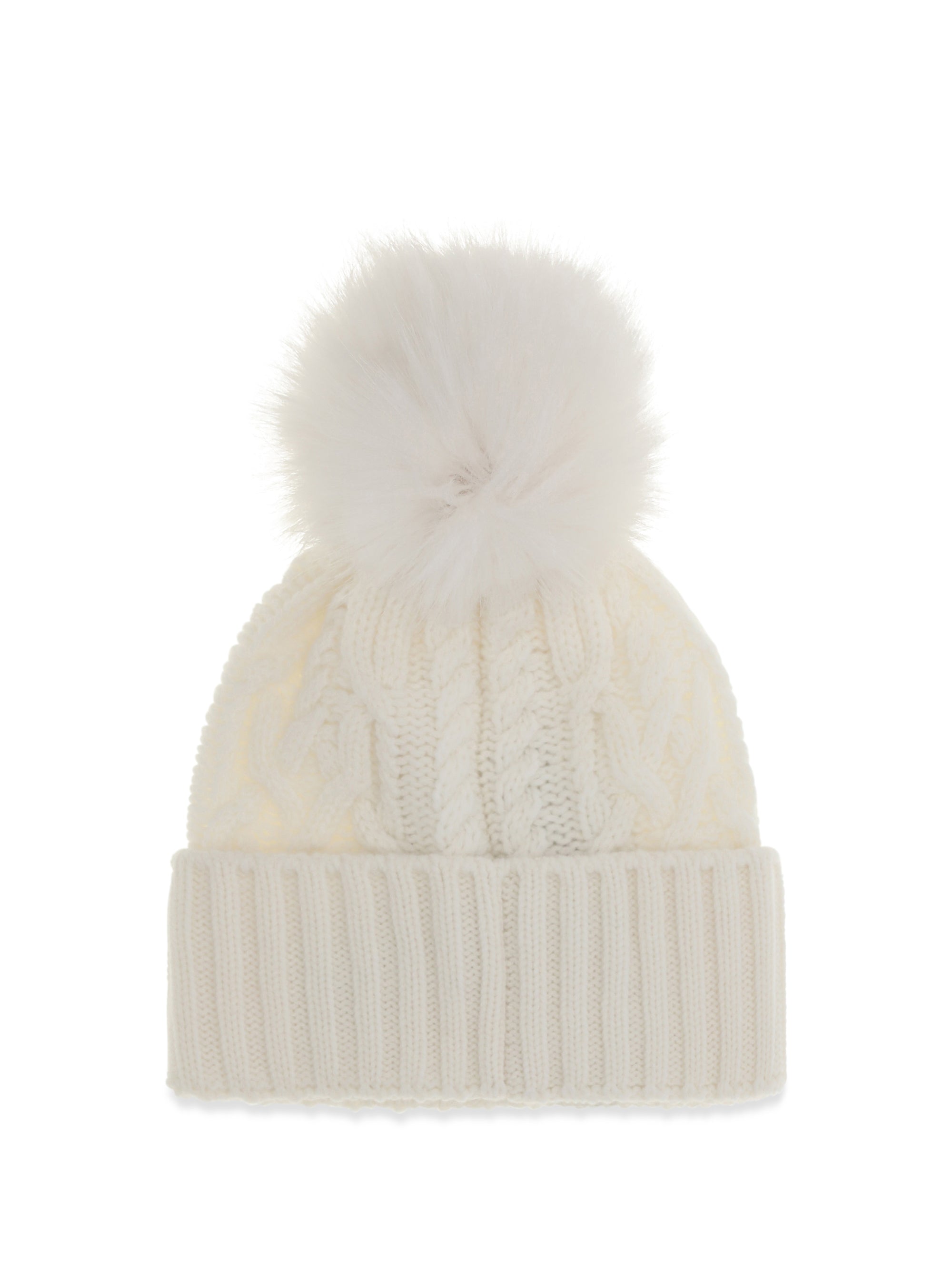 wool and cashmere beanie with pom-pom