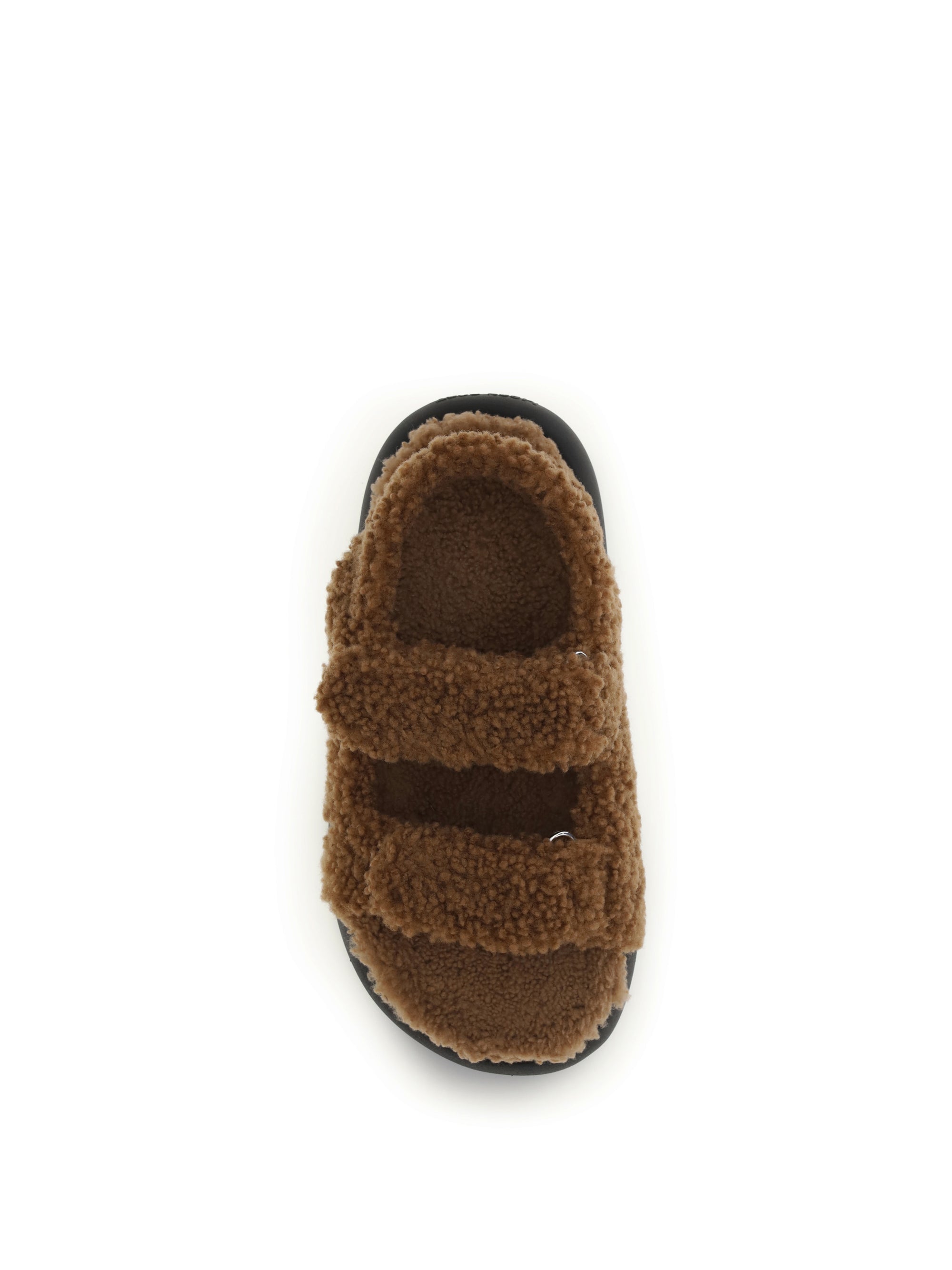 the fur-lined sandals