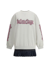 BALENCIAGA 3 sweatshirt dress with logo 