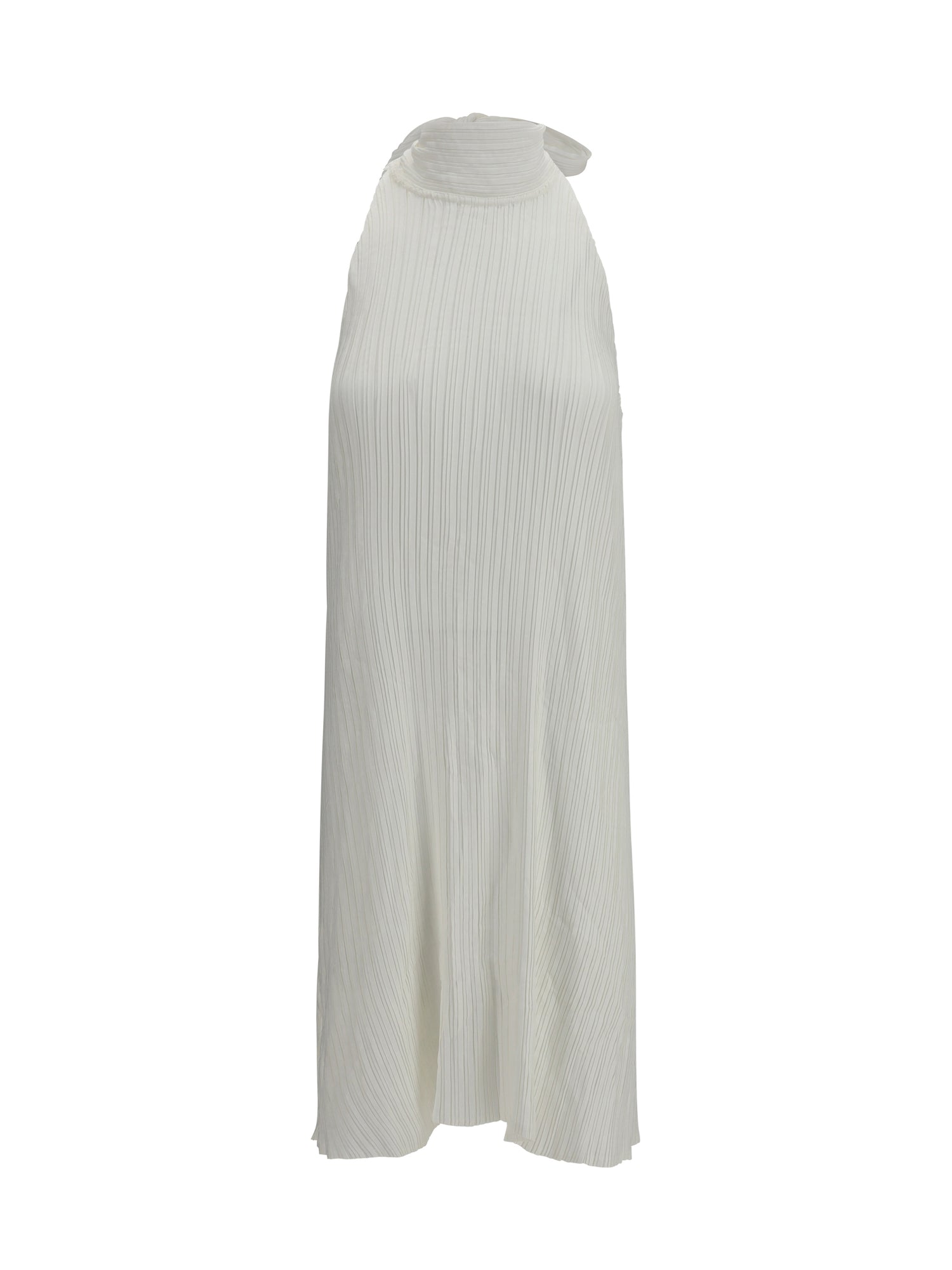 GONGDID DESIGN OS wavy halter dress 