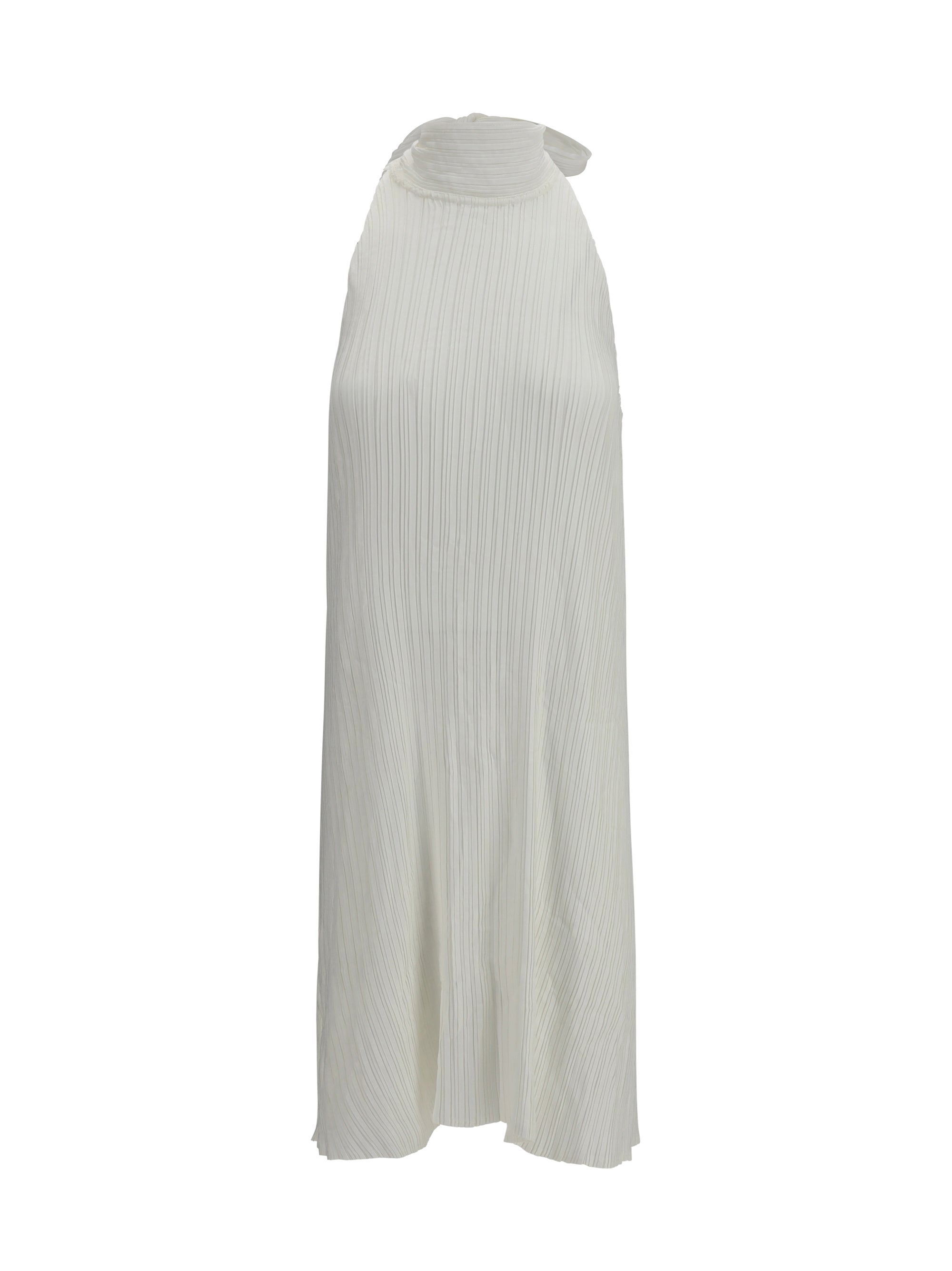 GONGDID DESIGN OS wavy halter dress 