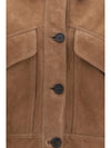 cropped suede jacket