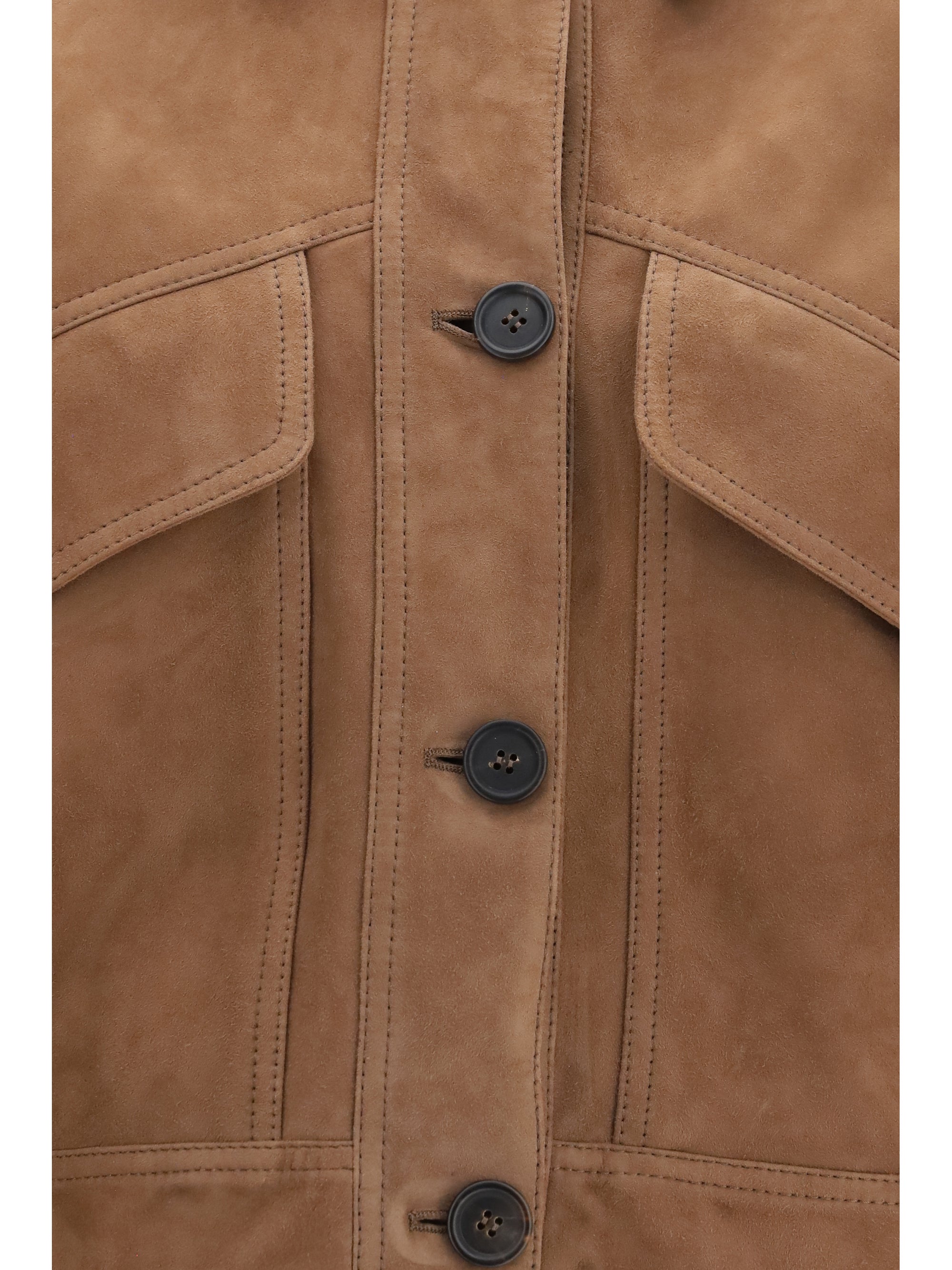 cropped suede jacket