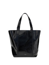 GOLDEN GOOSE OS glossy leather tote bag