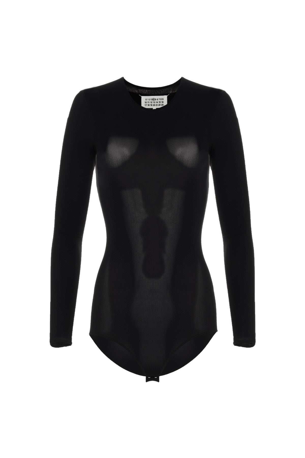 maison margiela essential technical stretch jersey crew neck bodysuit