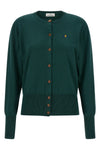 the vivienne westwood bea cardigan is made of a fine blend of cotton and cashm