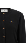 the vivienne westwood bea cardigan is made of a fine cotton and cashmere yarn