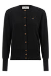 the vivienne westwood bea cardigan is made of a fine cotton and cashmere yarn