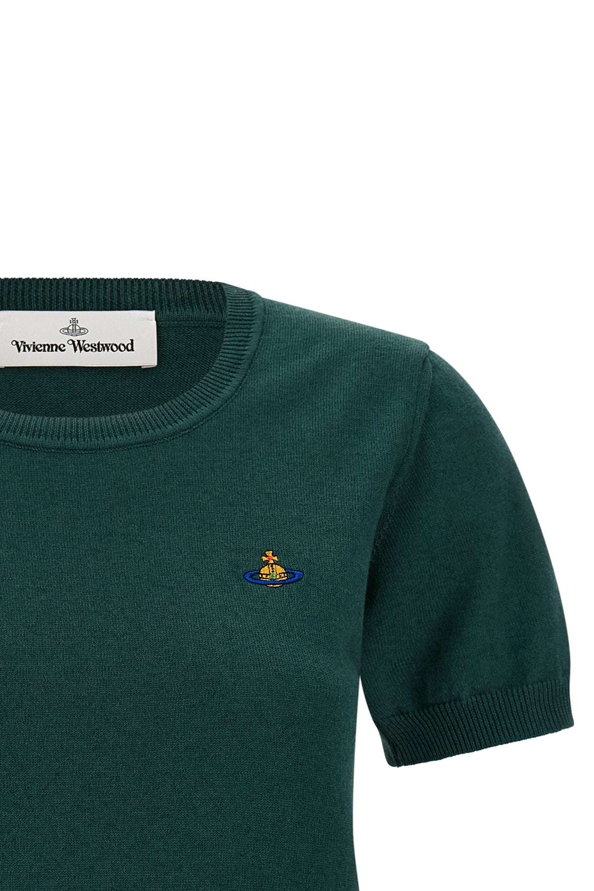 the vivienne westwood bea top is made of a fine cotton and cashmere blend yarn