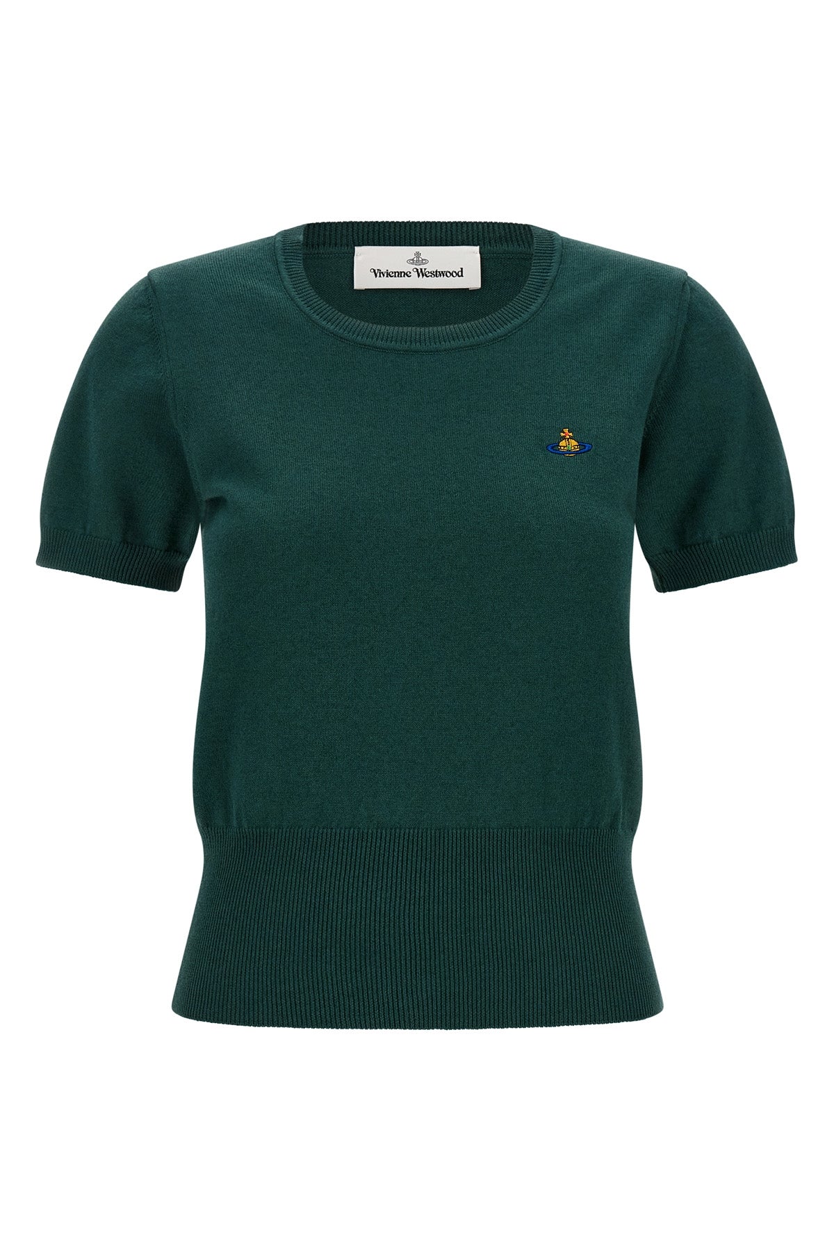 the vivienne westwood bea top is made of a fine cotton and cashmere blend yarn