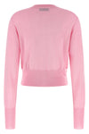 bea cropped wool and silk cardigan