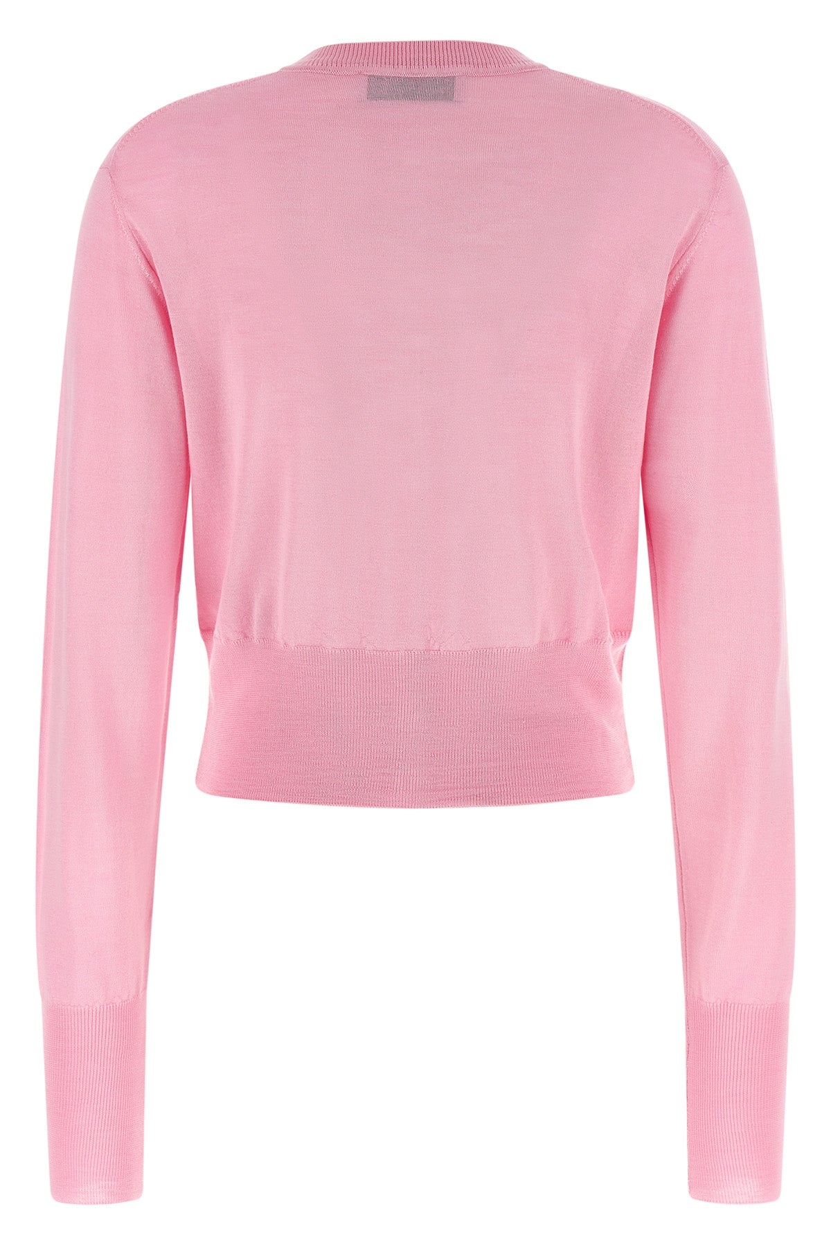 bea cropped wool and silk cardigan