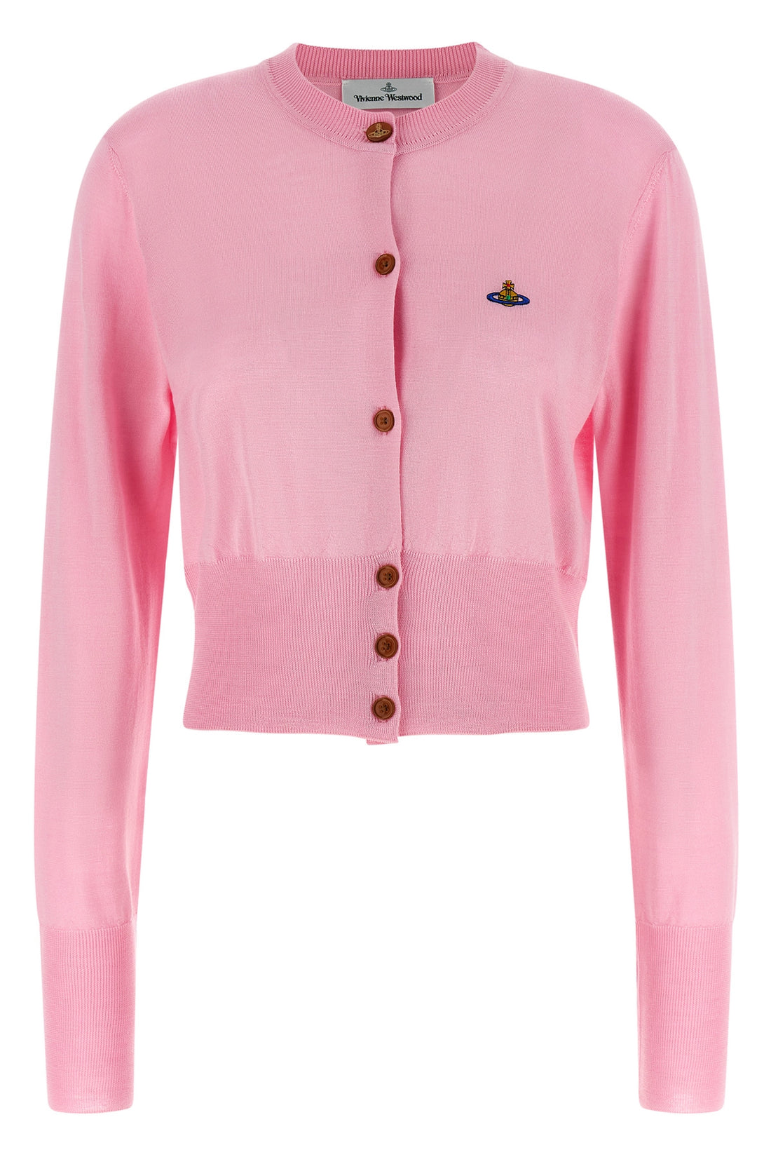 VIVIENNE WESTWOOD M bea cropped wool and silk cardigan