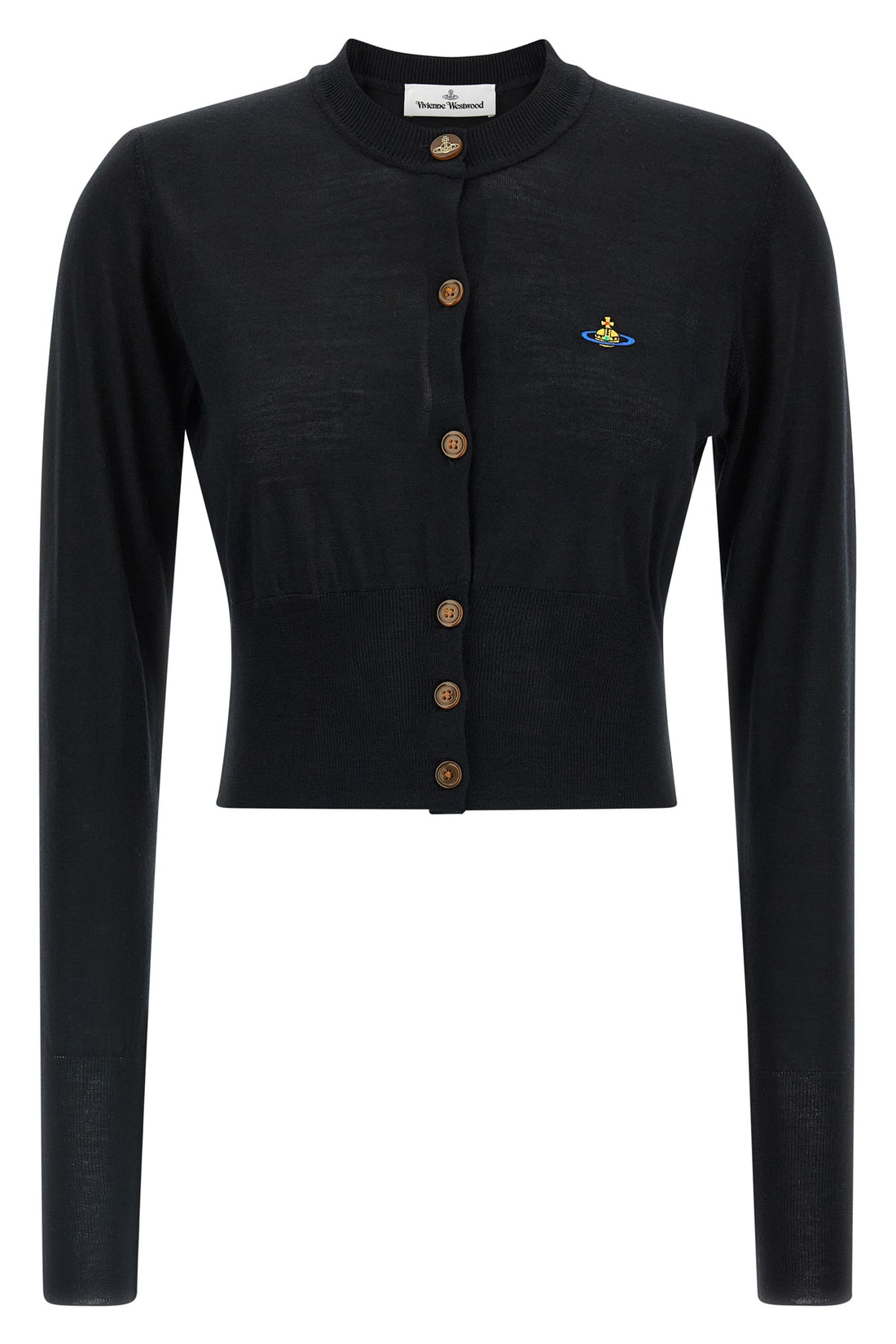 VIVIENNE WESTWOOD L wool and silk blend bea cardigan