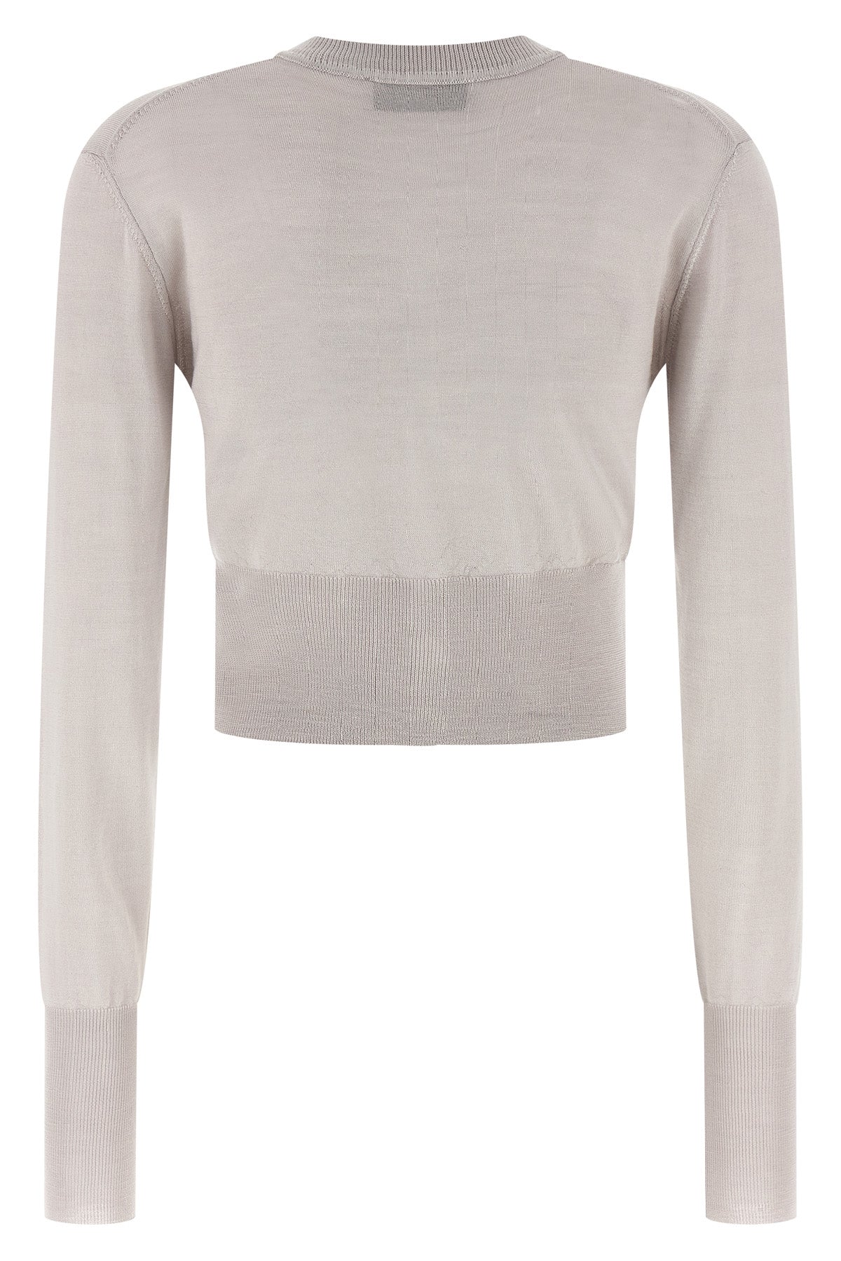 bea cropped wool and silk cardigan
