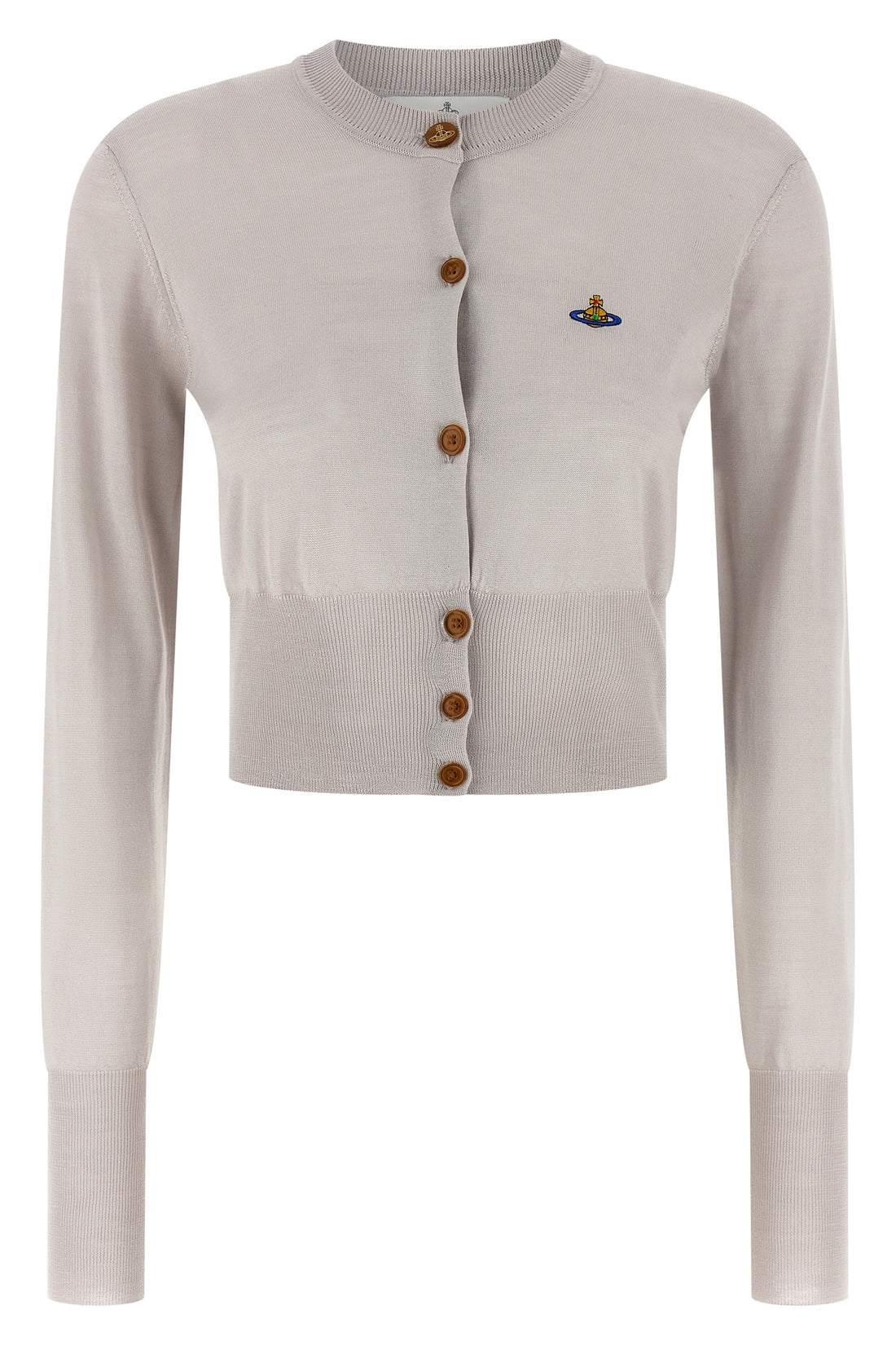 VIVIENNE WESTWOOD M bea cropped wool and silk cardigan