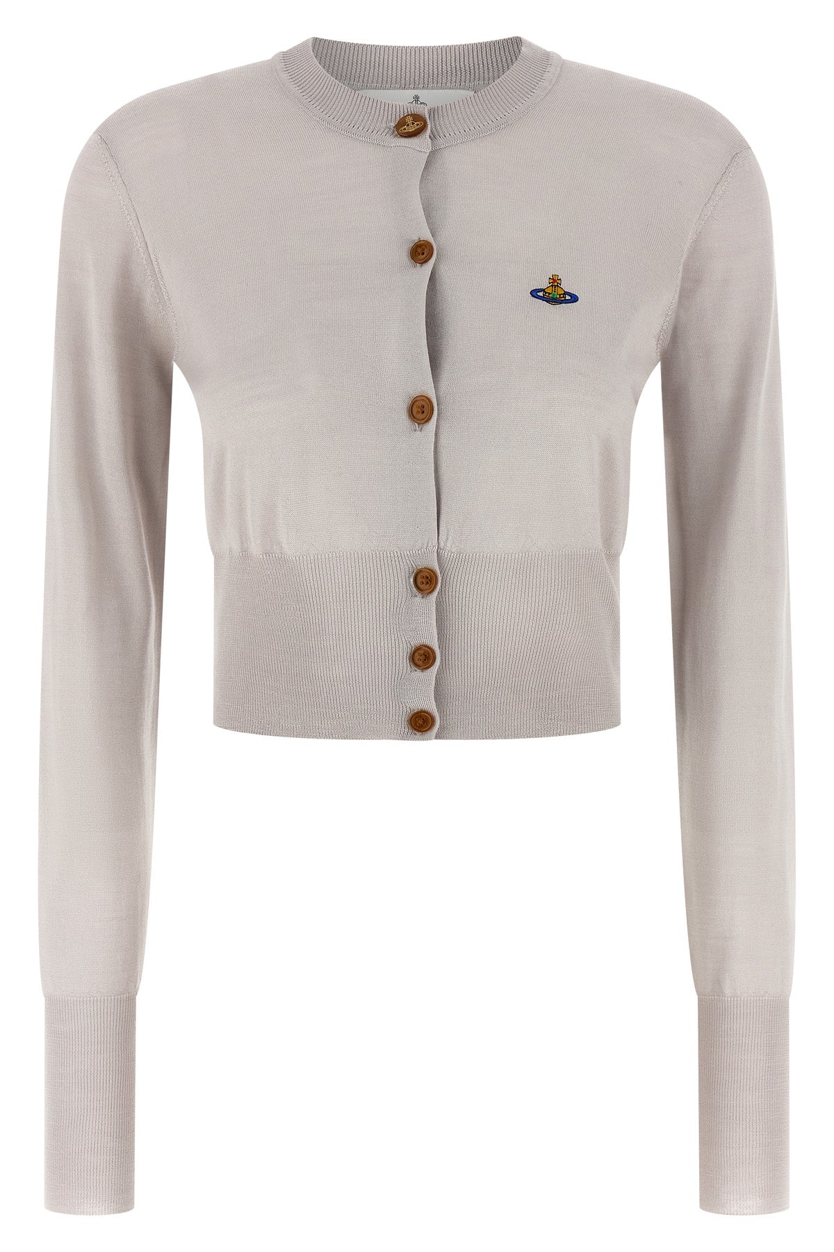 bea cropped wool and silk cardigan