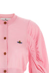 eli cropped cardigan in wool and silk blend