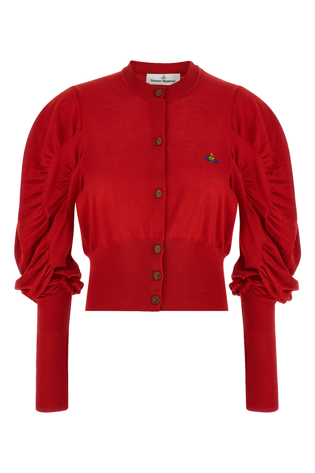 VIVIENNE WESTWOOD S eli cropped cardigan in wool and silk blend