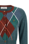 the vivienne westwood argyle cropped cardigan redefines the codes of classic k