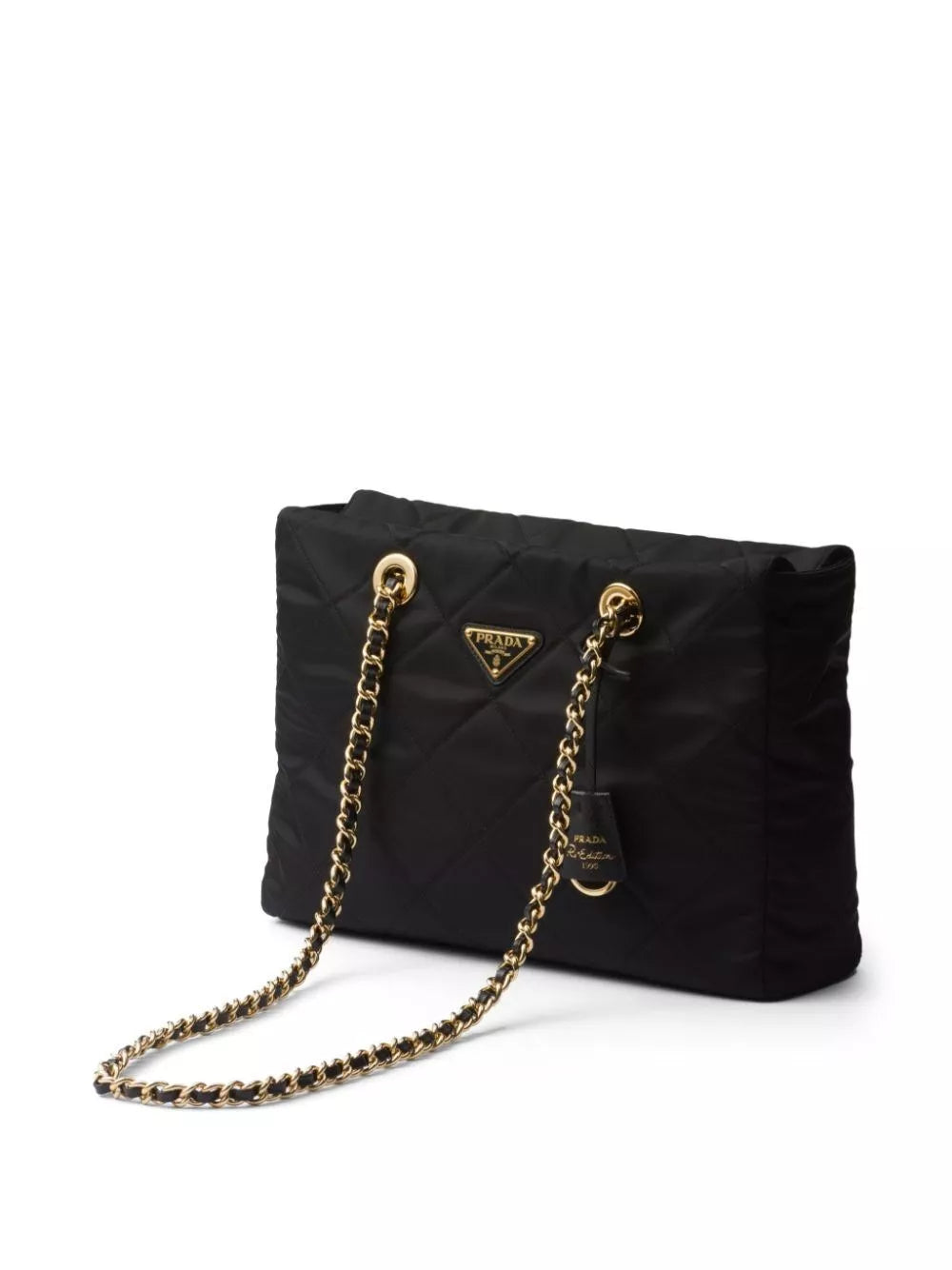 Prada 重新版 1995 Chaîne 中号再生尼龙托特包