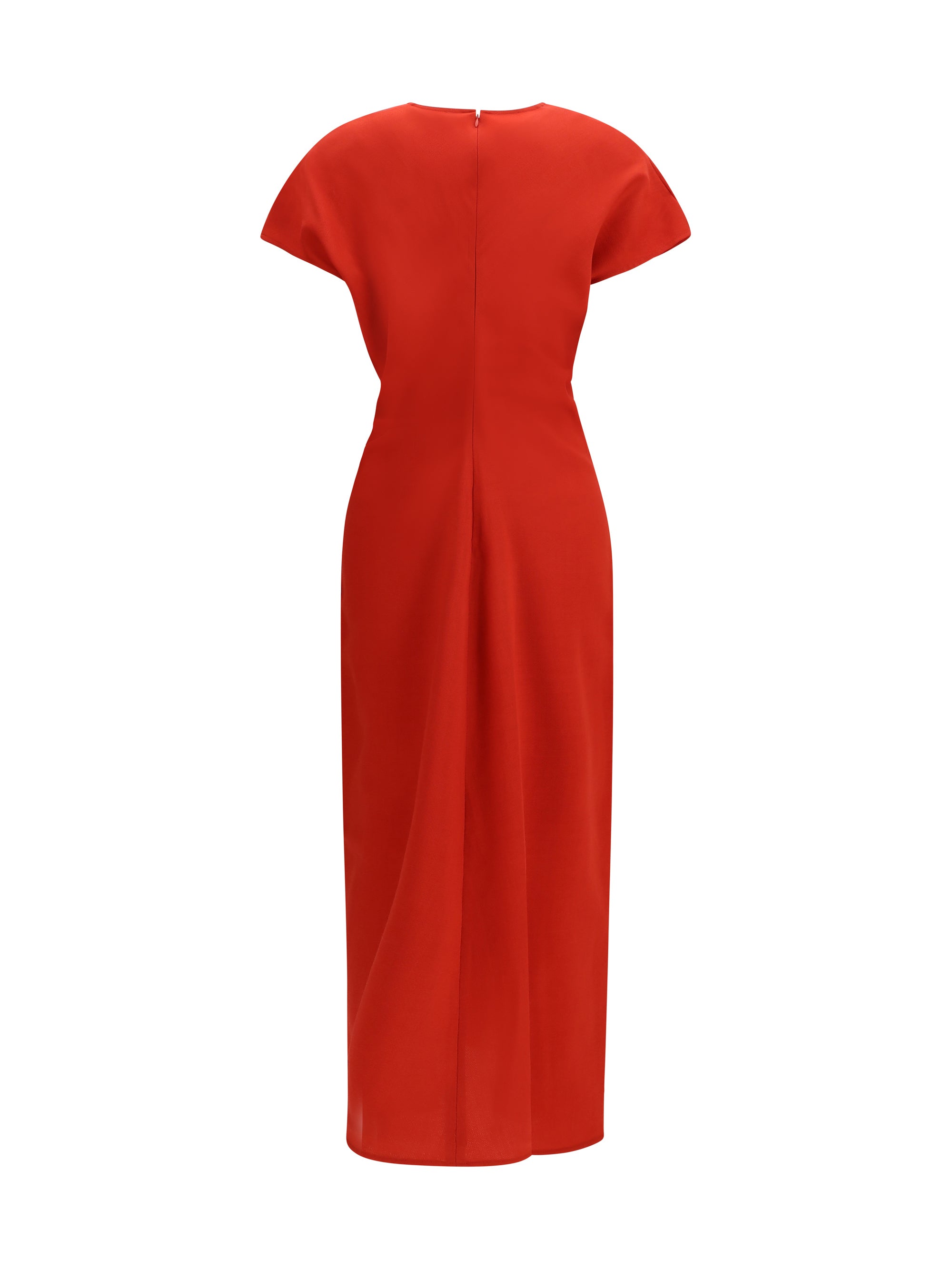 slouch waist wool dress
