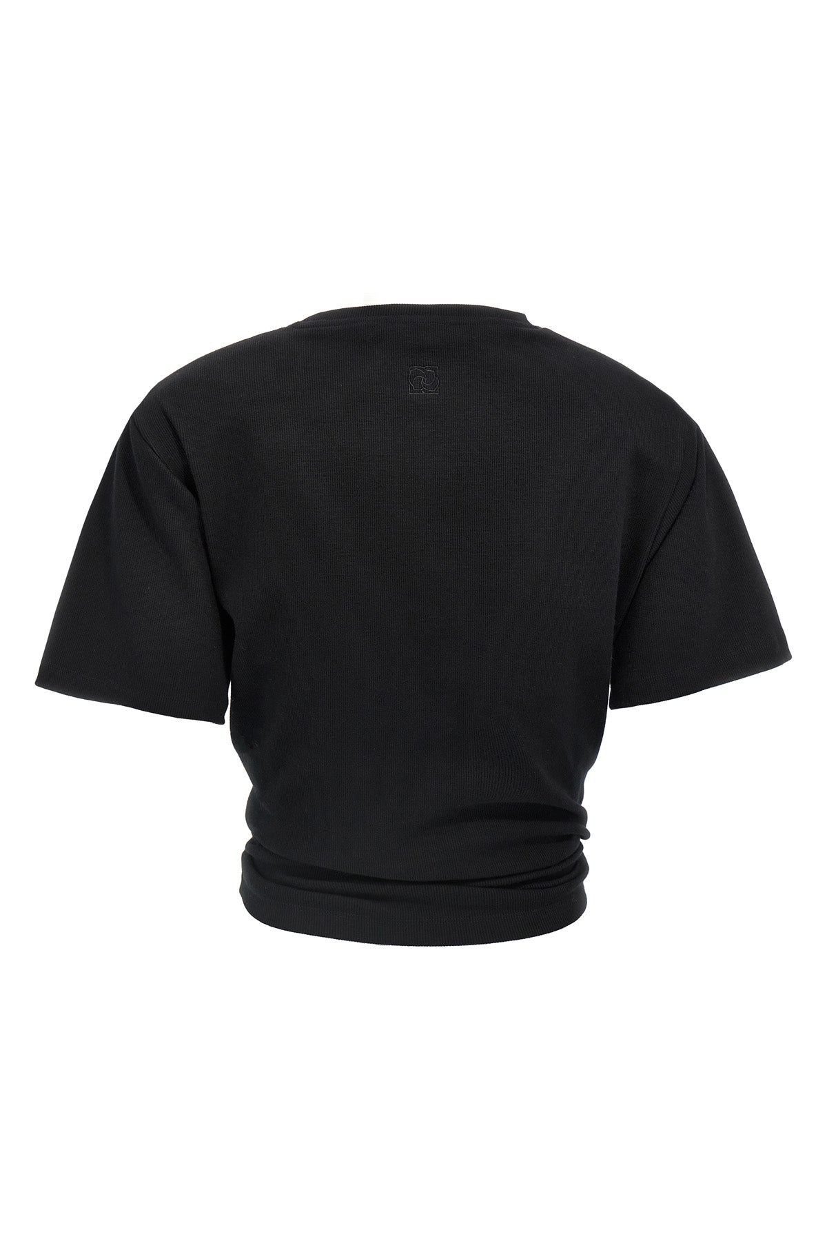 01 stretch ribbed cotton t-shirt