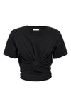 01 stretch ribbed cotton t-shirt