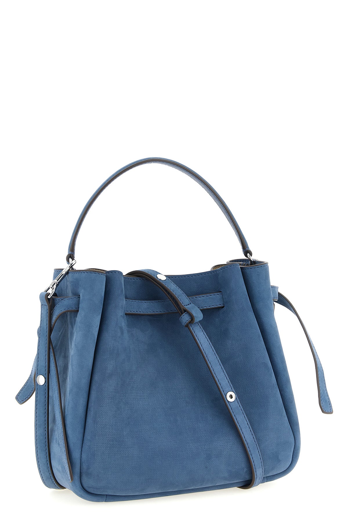romy bucket bag in fine nubuck leather