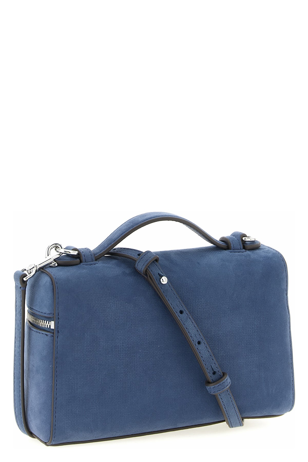 romy slim embossed nubuck leather handbag