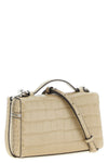 the tory burch romy slim shoulder bag stands out for its structured top case s