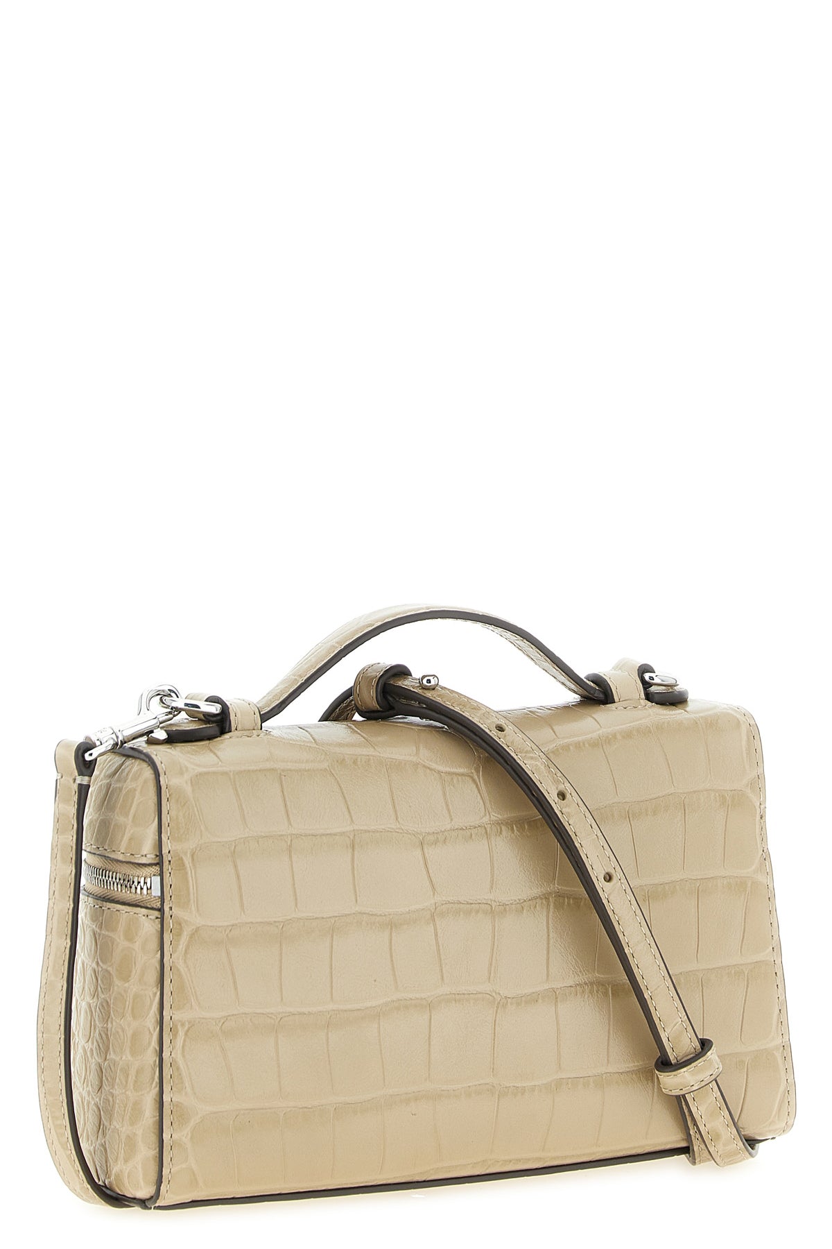 the tory burch romy slim shoulder bag stands out for its structured top case s