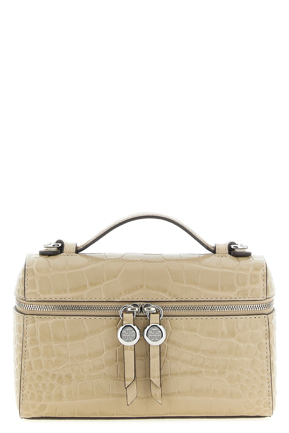 the tory burch romy slim shoulder bag stands out for its structured top case s