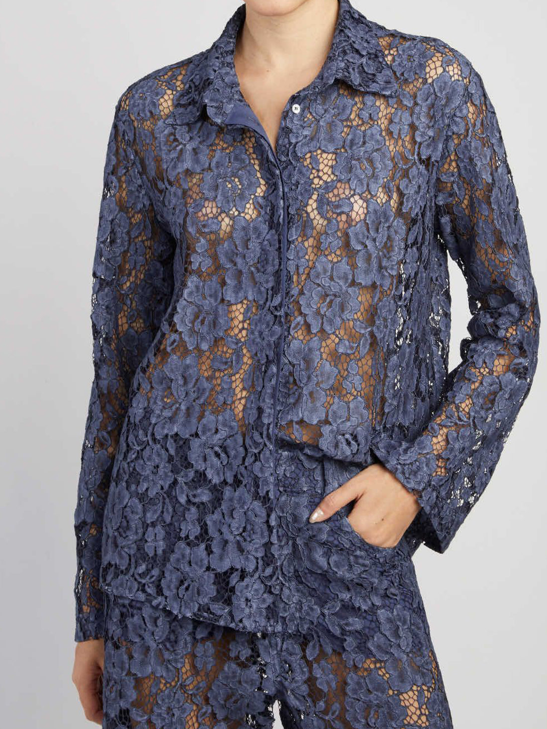 FEDERICA TOSI 40 lace shirt 