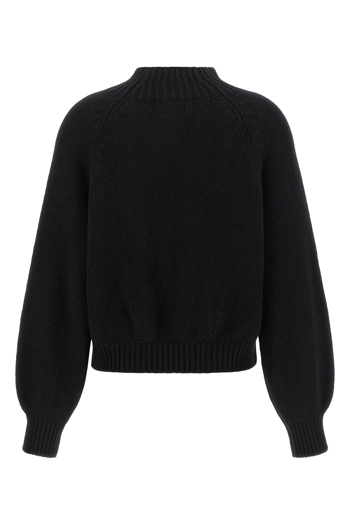 the khaite cain sweater in pure black cashmere embodies a whispered elegance t