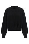 the khaite cain sweater in pure black cashmere embodies a whispered elegance t