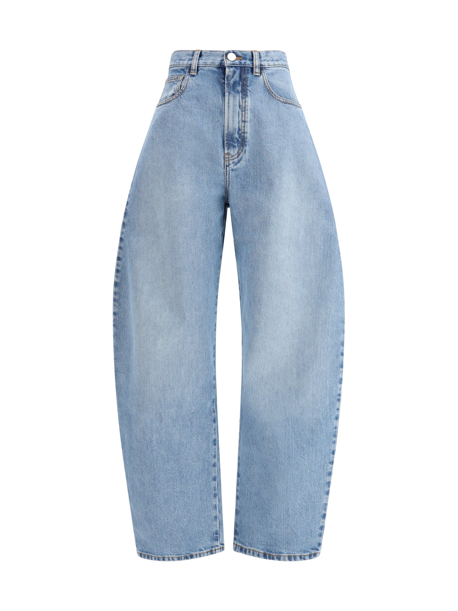 ALAIA 36 rounded denim trousers