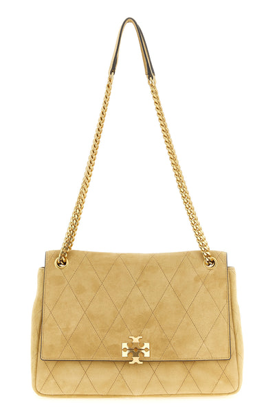 charlie medium suede shoulder bag