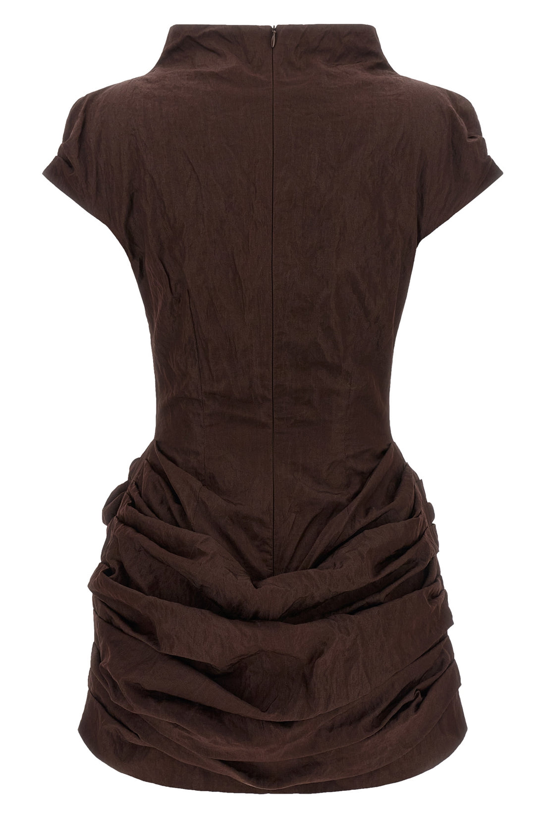 MAGDA BUTRYM 34 the magda butrym 48 mini dress stands out as a study on architectural volumes