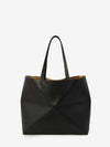 large horizontal puzzle fold tote bag