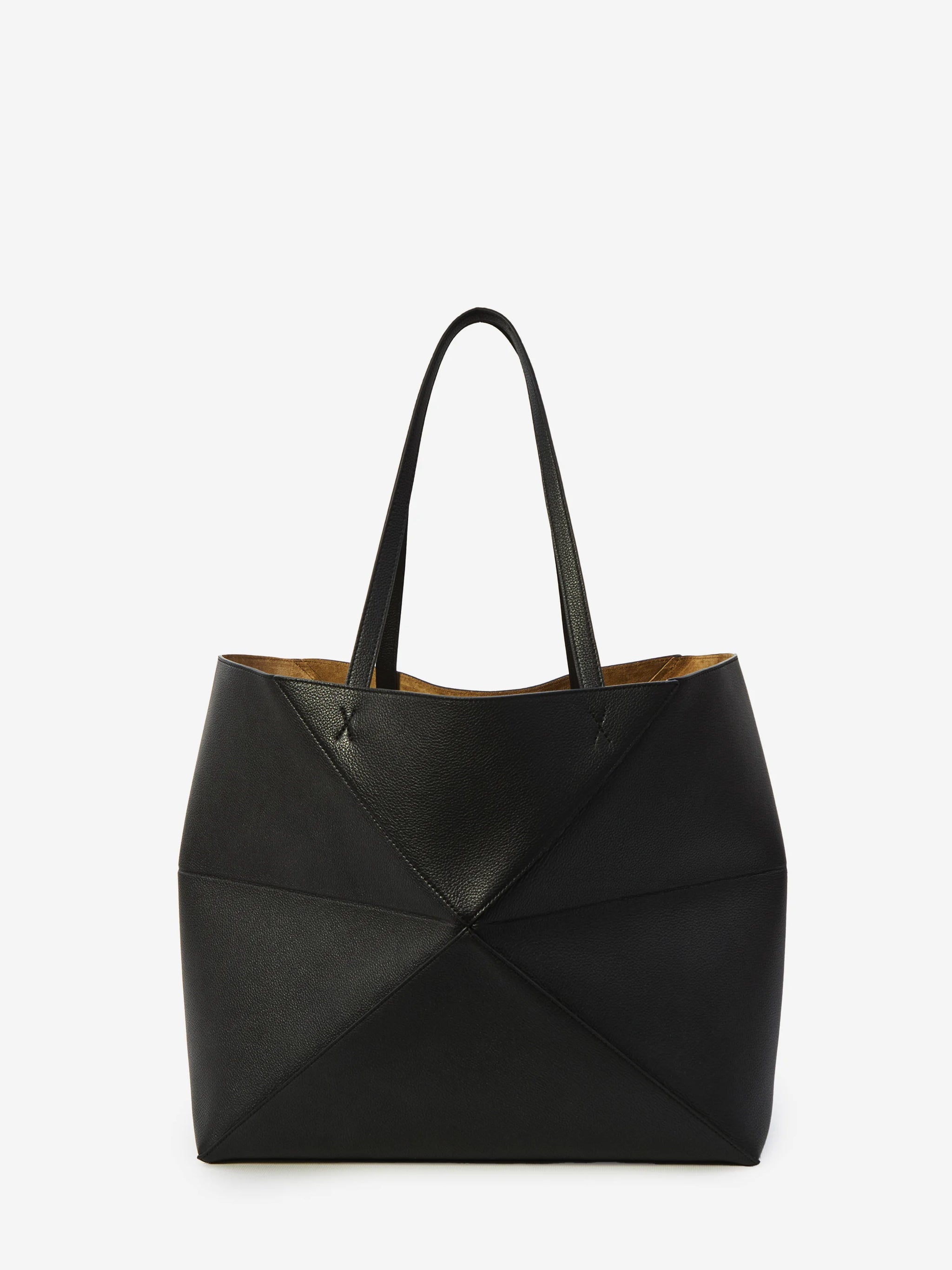 large horizontal puzzle fold tote bag