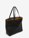 large horizontal puzzle fold tote bag
