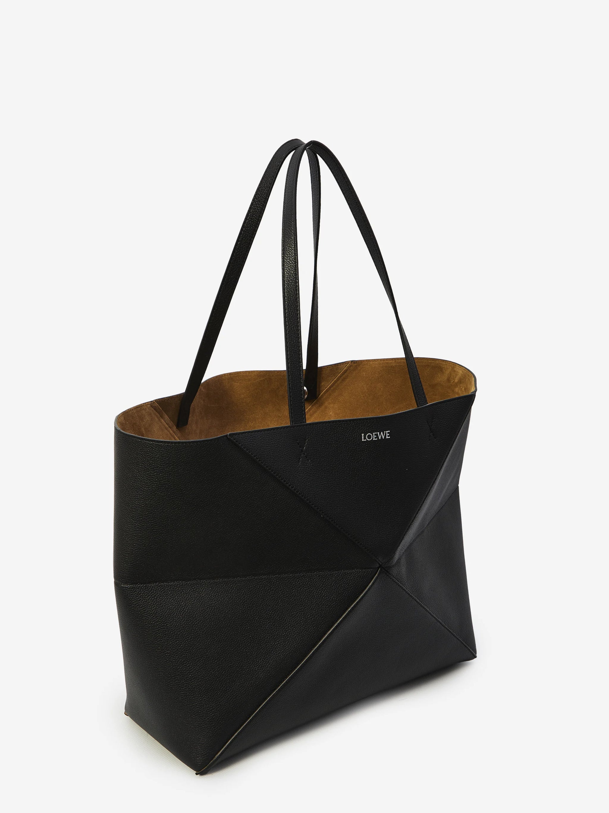 large horizontal puzzle fold tote bag