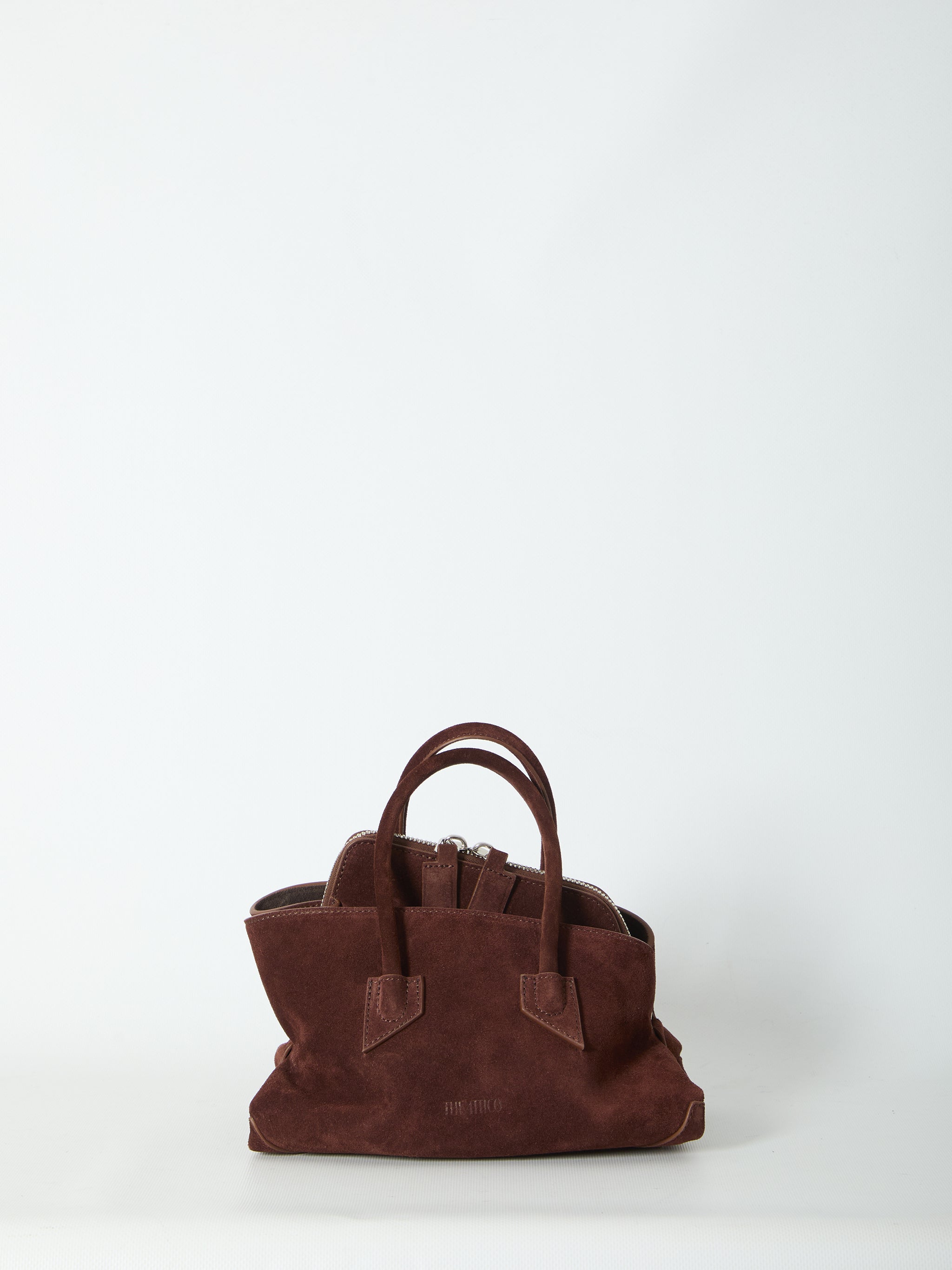 la passeggiata top handle light choco bag mini