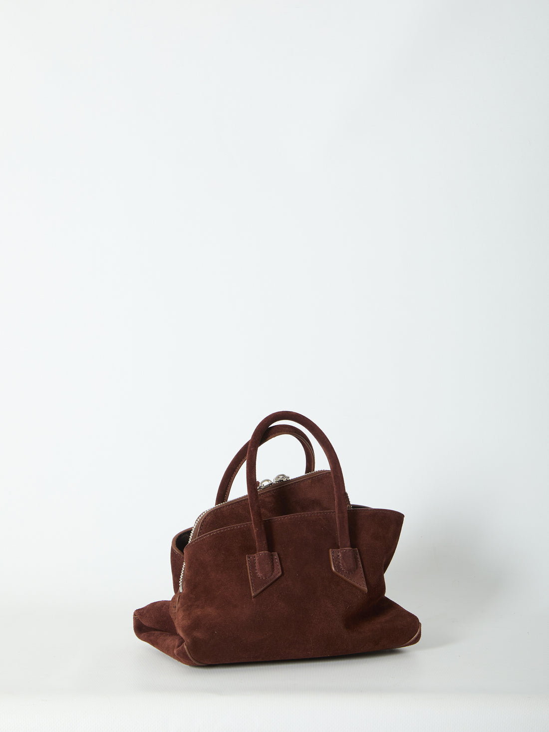 THE ATTICO OS la passeggiata top handle light choco bag mini 