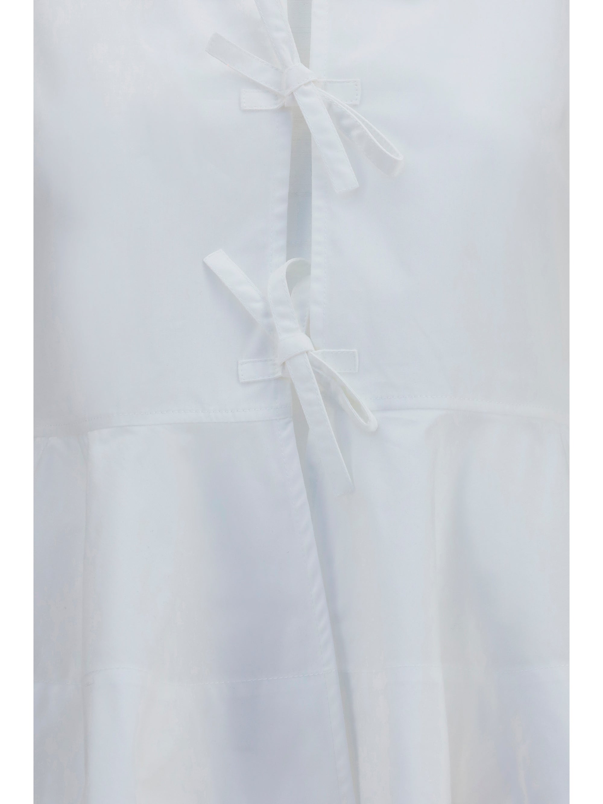 cotton poplin blouse with bows