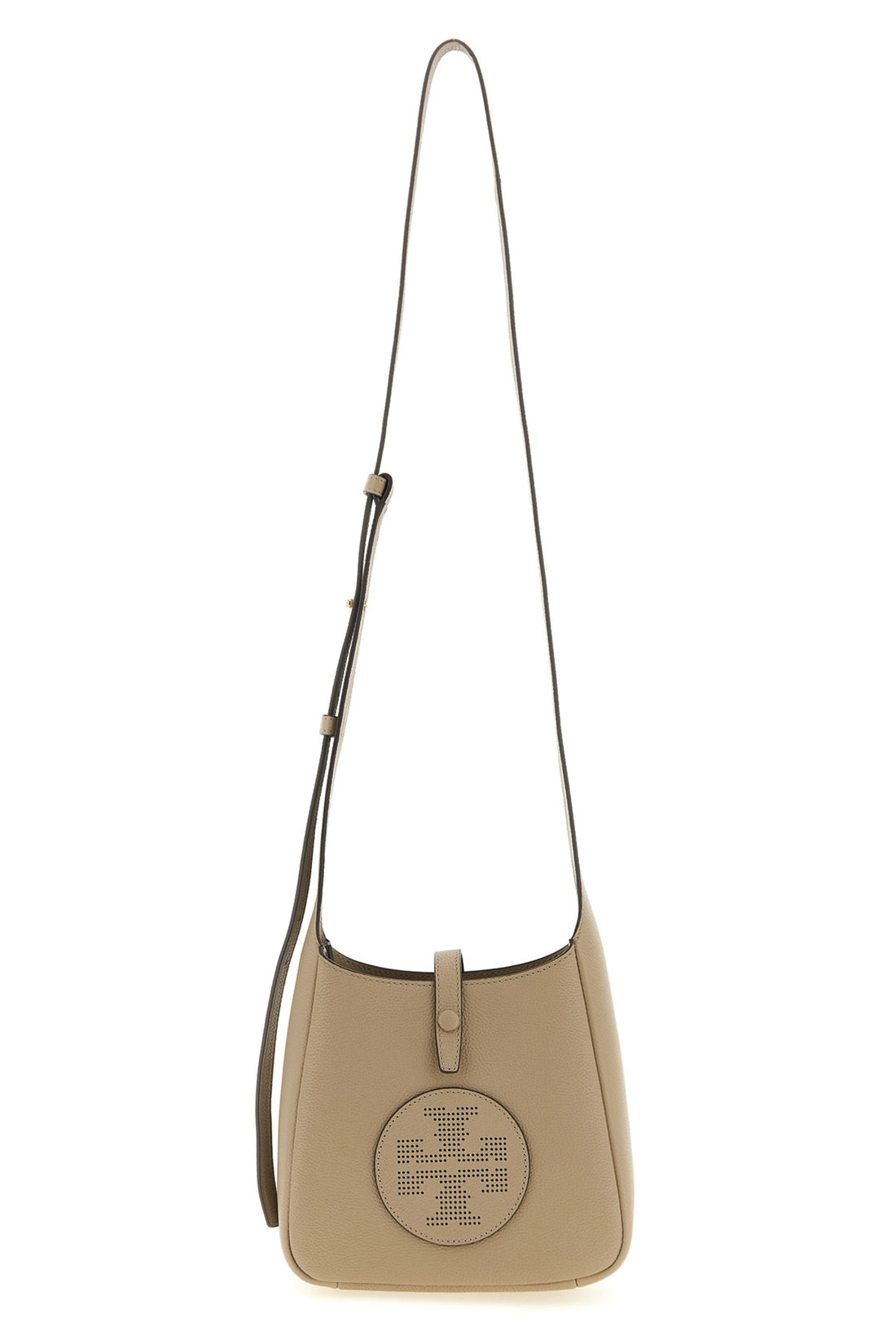 TORY BURCH OS miller swing hammered leather crossbody bag